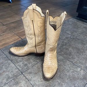 Handmade Authentic RARE Snake Skin Cowboy Boots